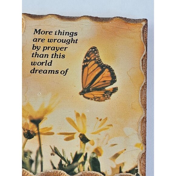 Vintage Souvenir Refrigerator Travel Magnet memorial butterfly wood - Picture 8 of 9